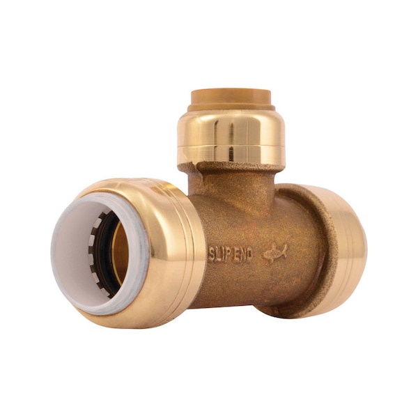 Sharkbite SharkBite Push to Connect 1/2 in. IPS X 1/2 in. D IPS Brass Slip Tee UIP364A - main